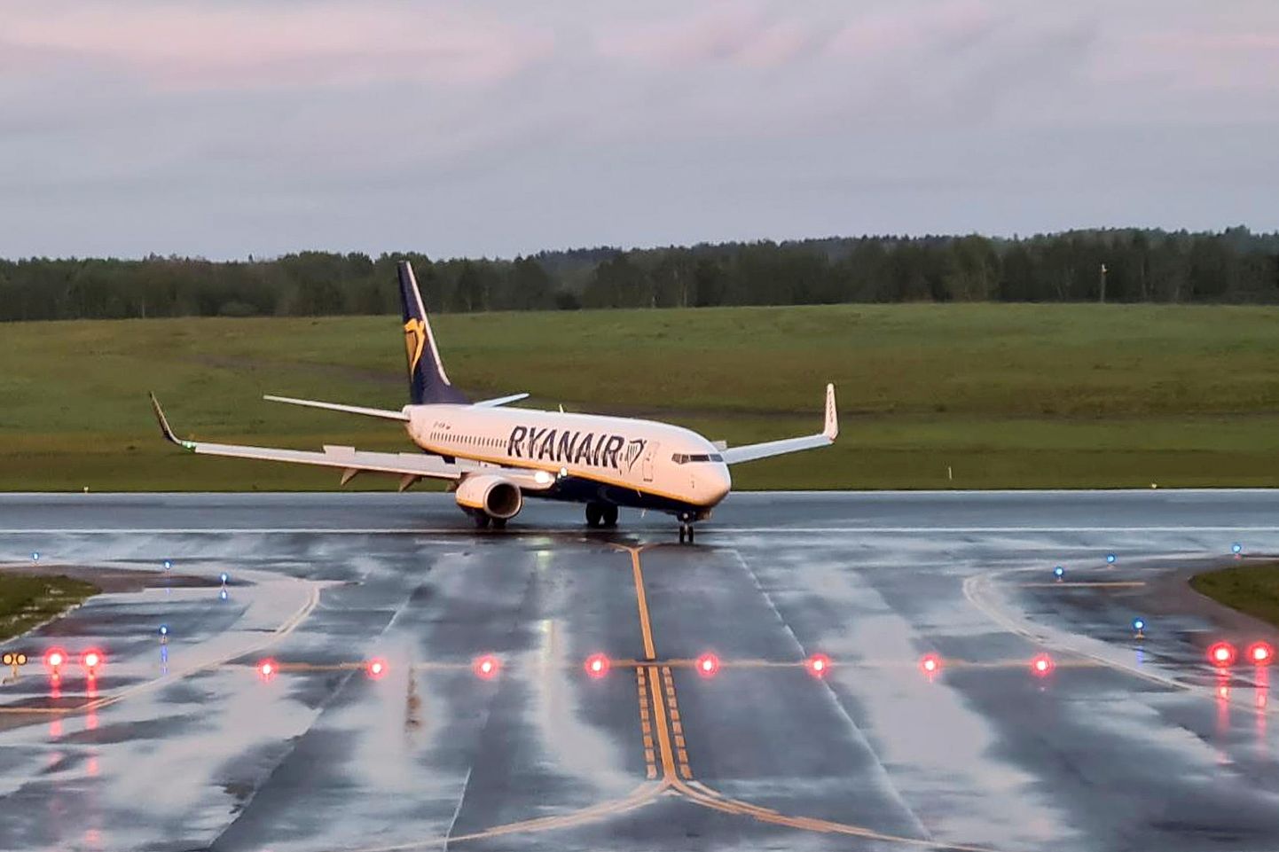 Принудительная посадка в Минске самолета Ryanair в мае 2021 года.
