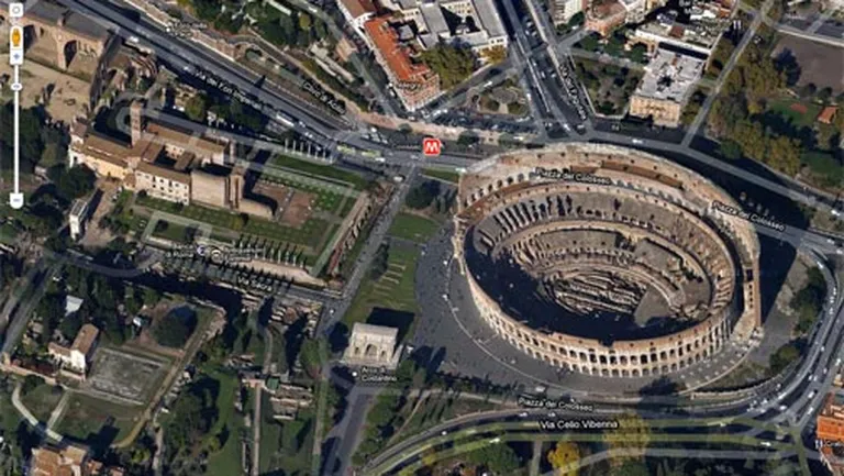 Romas kolizejs Google kartē 