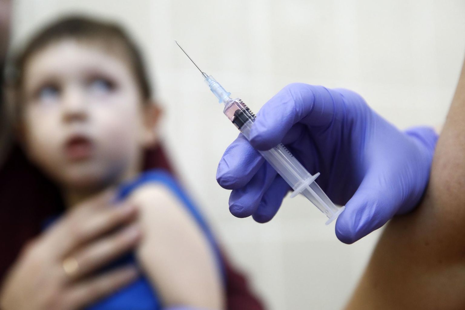 Lapse vaktsineerimine. Foto on illustreeriv.