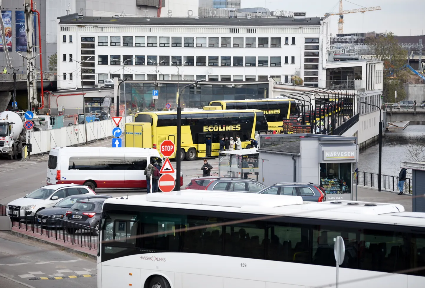Vaade Riia bussijaamale.