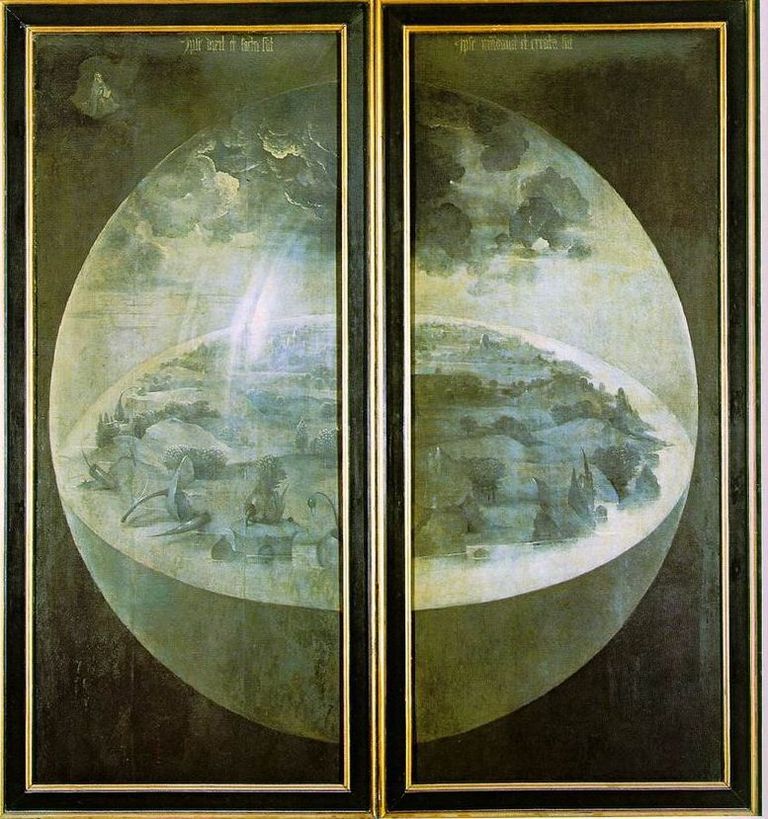 Hieronymus Boschi maal, millel Maad on kujutatud lamedana