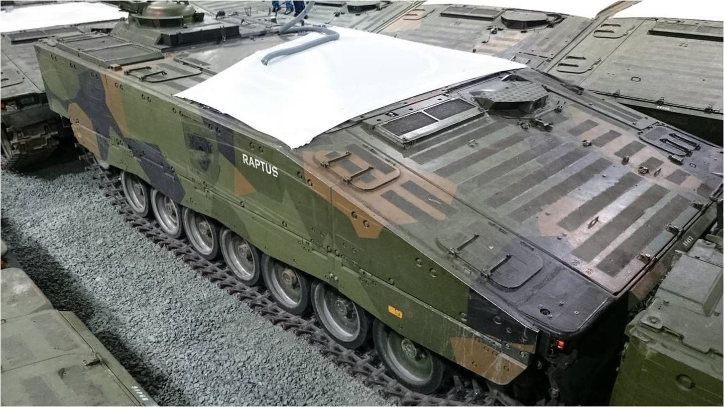 Norrast ostetud soomuki CV90 platvorm.