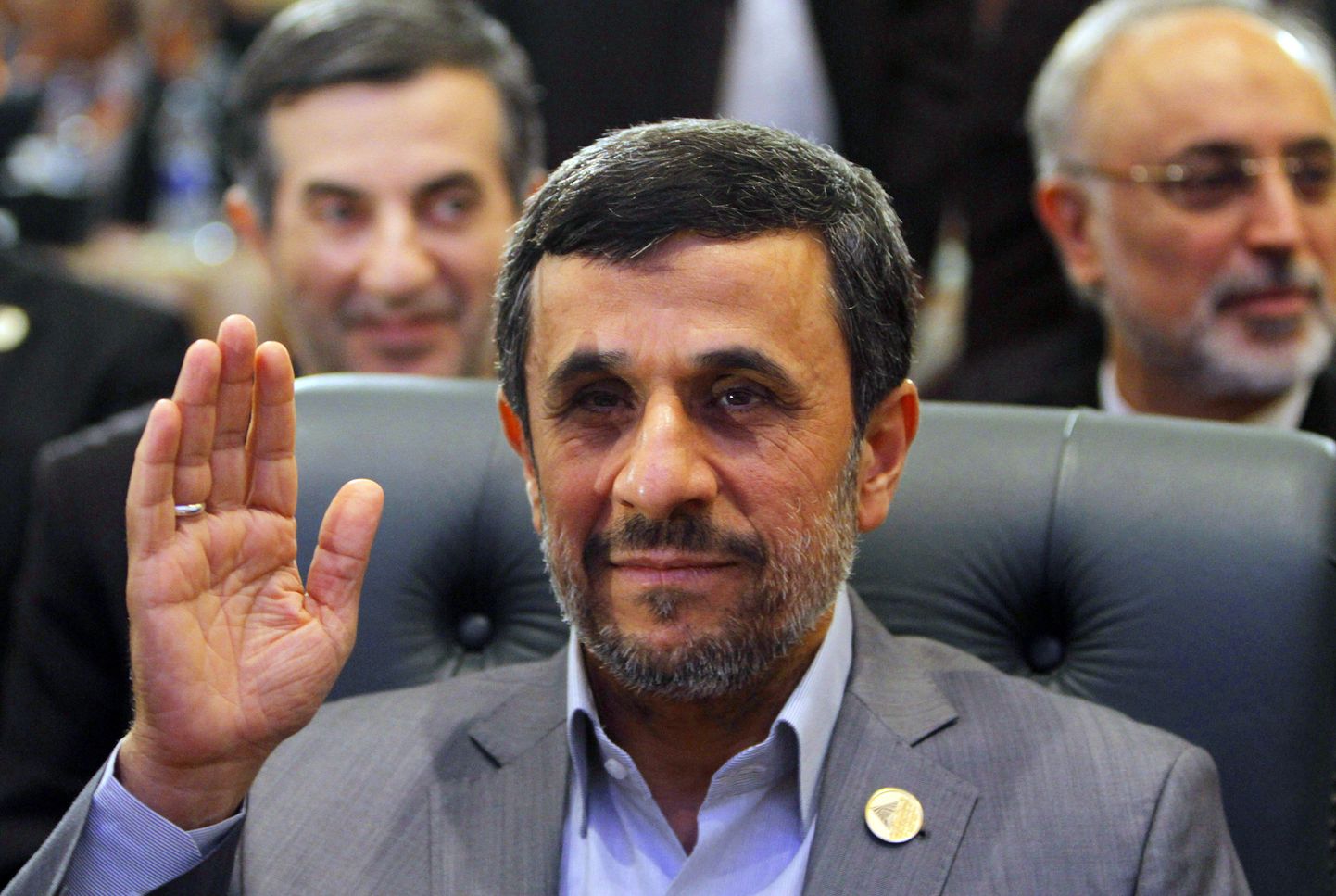 Iraani president Mahmoud Ahmadinejad täna Kairos.