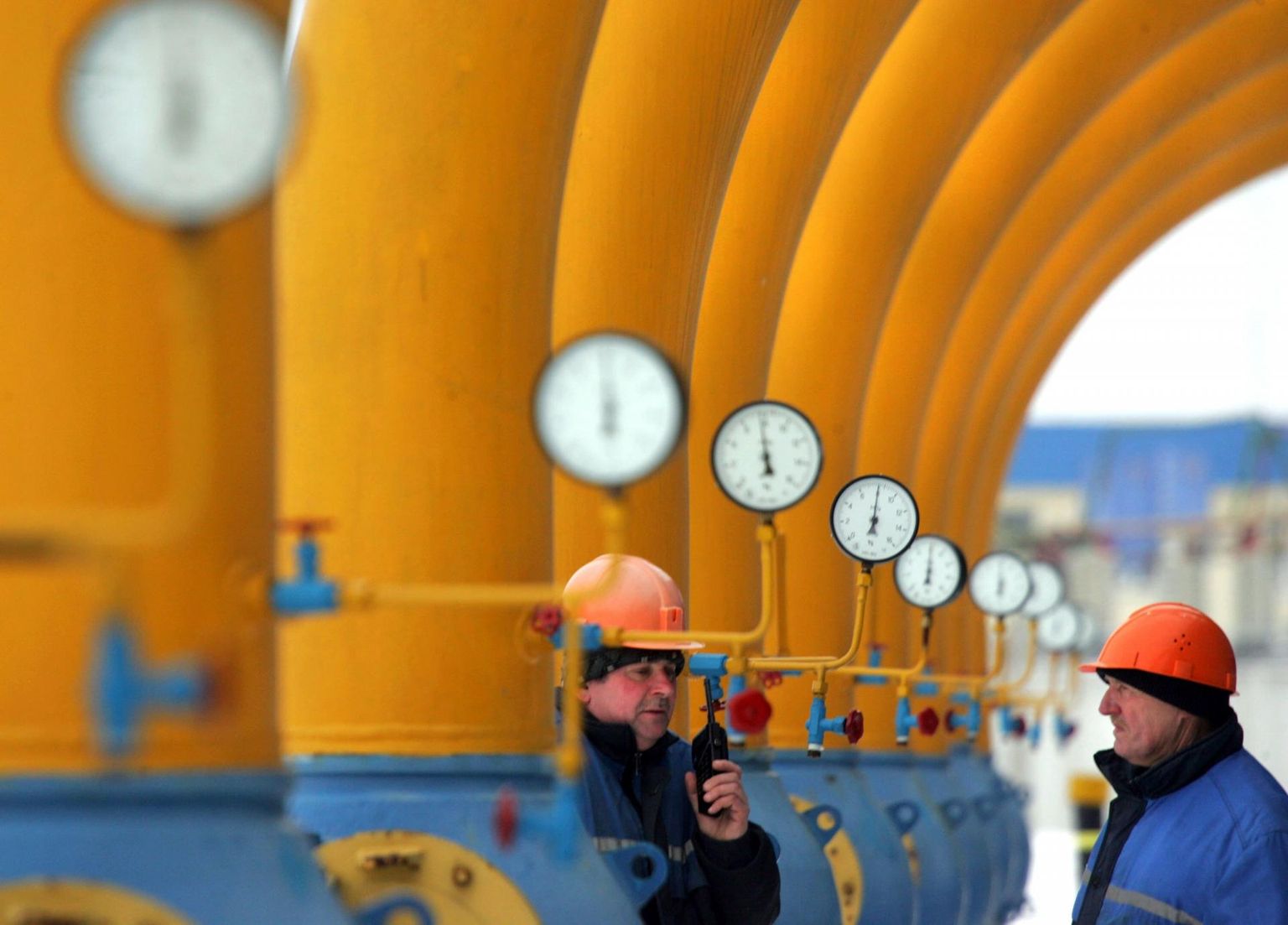 Jamali gaasitoru Niasvižis, mis asub 130 kilomeetri kaugusel Minskinst. Venemaa on vähendanud läbi gaasitoru Euroopasse tarnitava gaasi hulka.