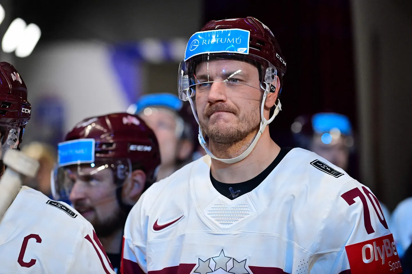 Latvijas izlases hokejists Miks Indrašis