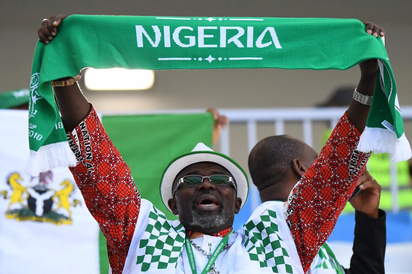 Nigeeria jalgpallifänn. Foto on illustratiivne.