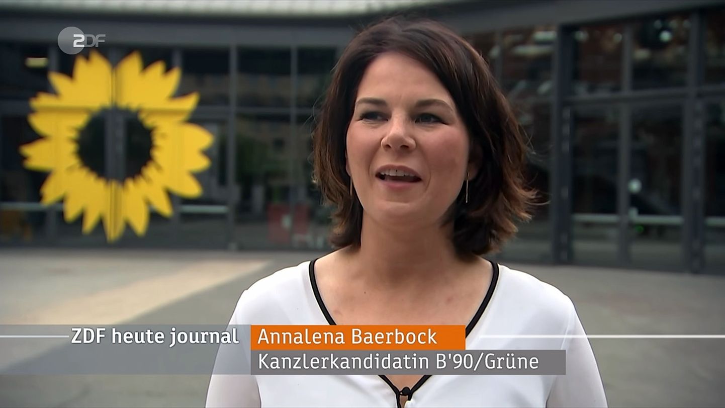 Vācijas "zaļo" partijas līdere Annalēna Bērboka