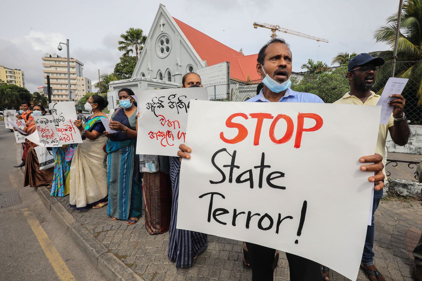 Protesteerijad Sri Lankal.