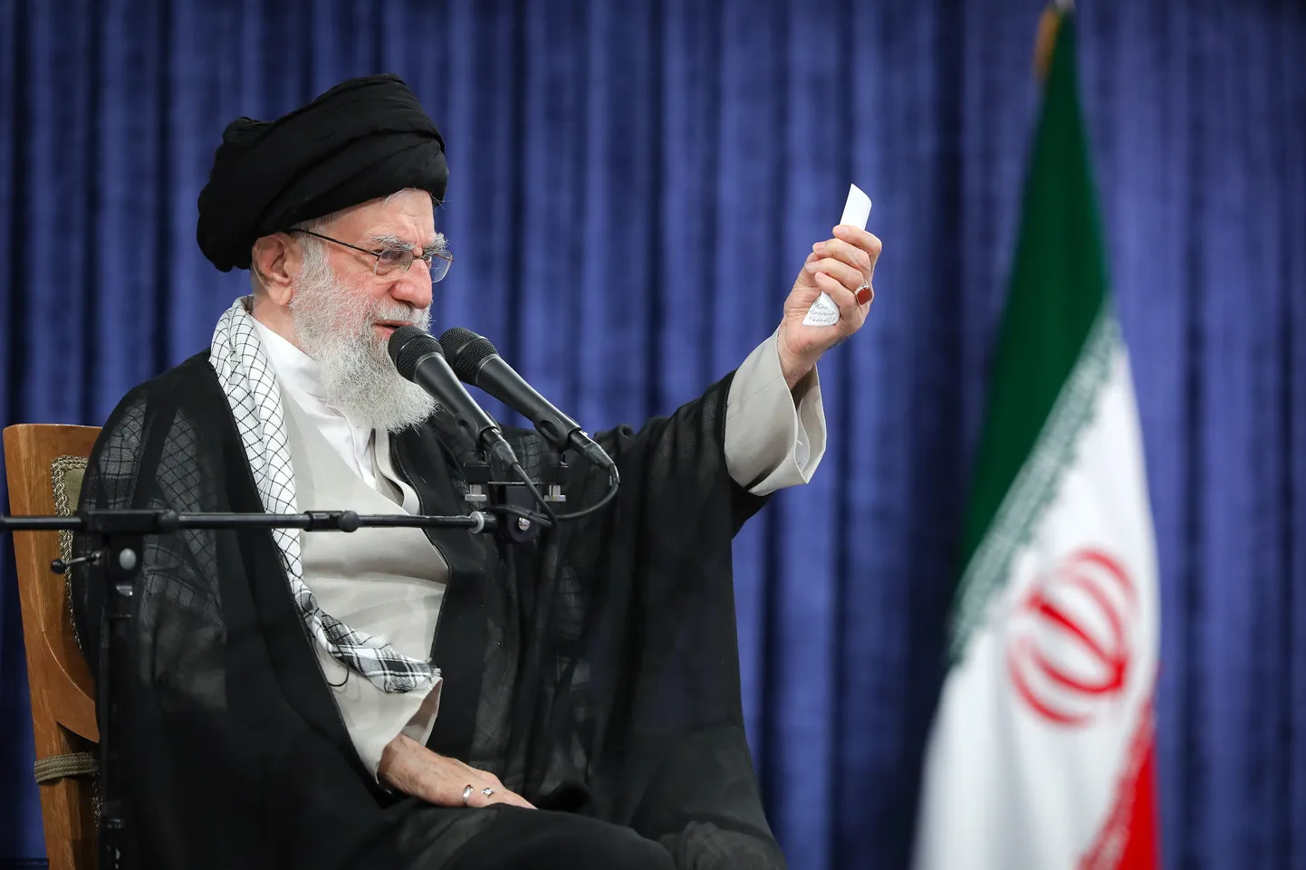 Irānas augstais līderis Ajatolla Ali Hamenei.