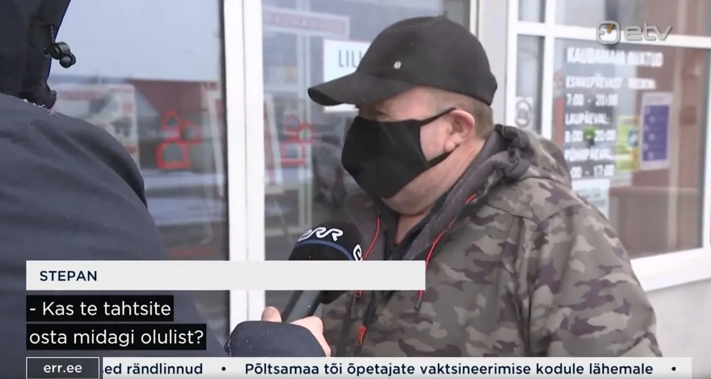 Poekülastaja Stepan soovis laupäeval osta paadimootorit, kuid jäi talle ootamatult kehtestatud piirangute tõttu igatsetud tootest ilma.
