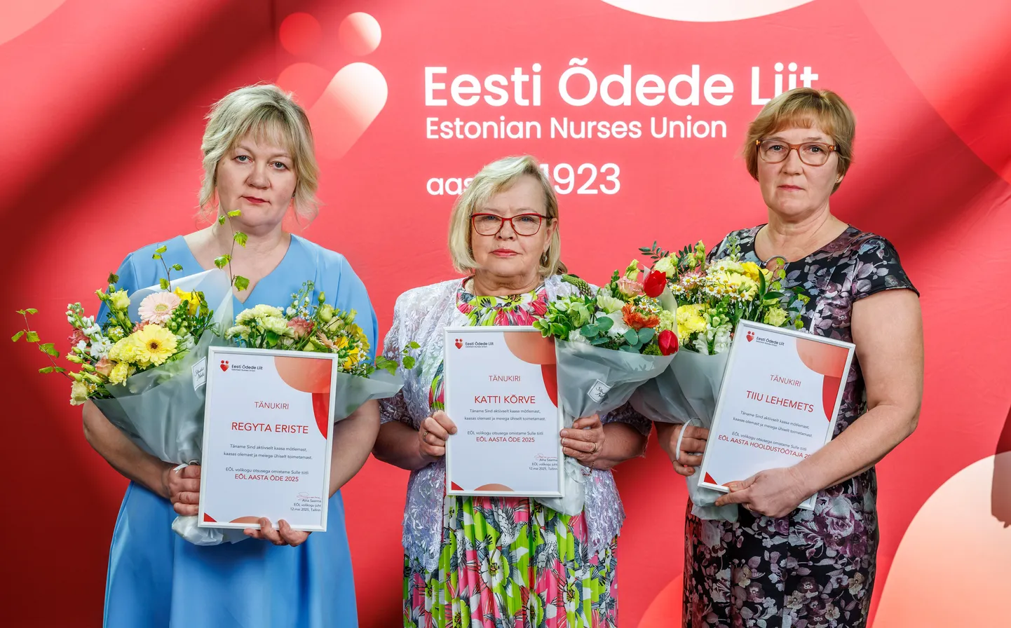 Aasta õed: Regyta Eriste, Katti Kõrve, Tiiu Lehemets.