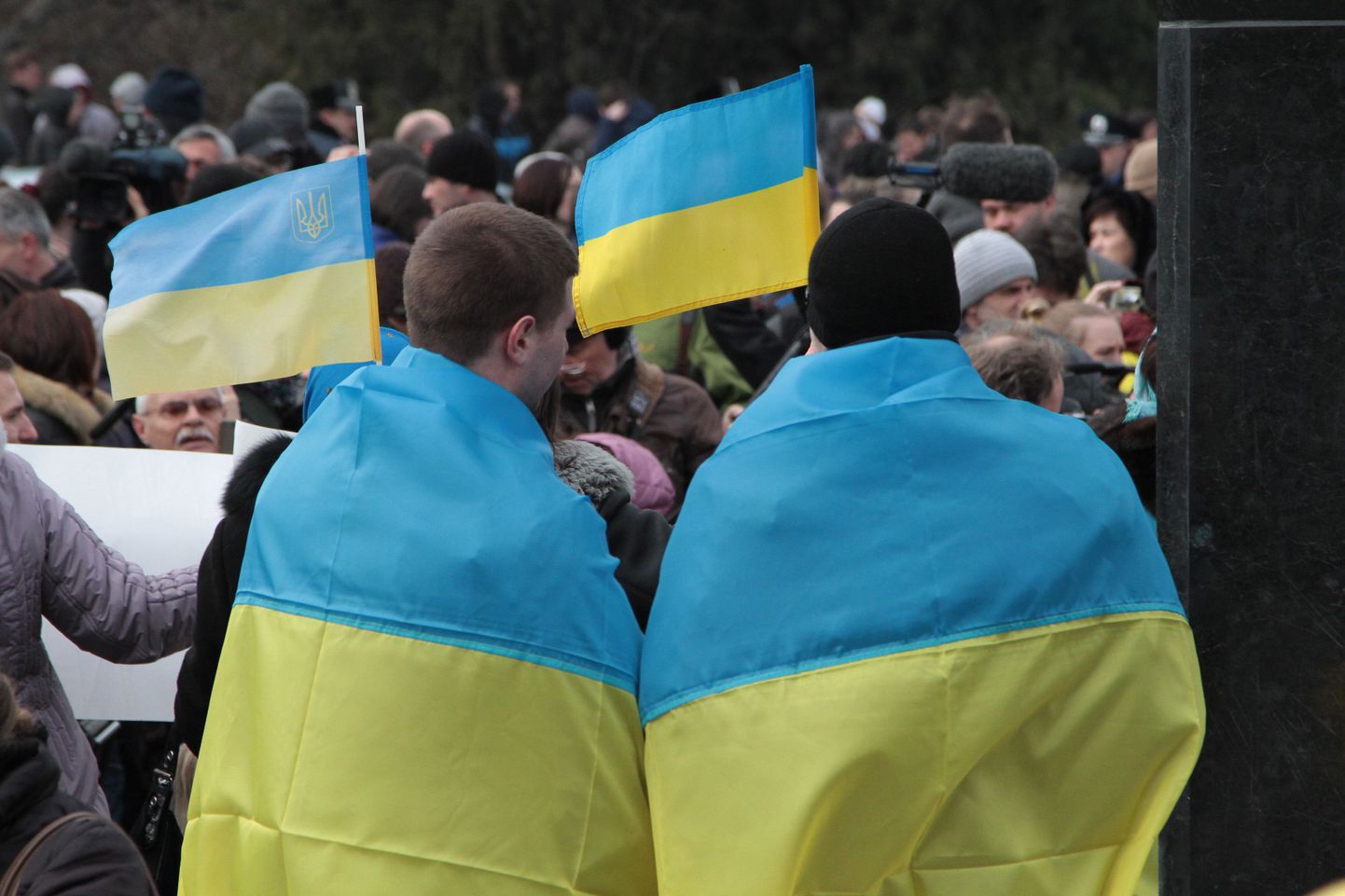 Illustratiivne foto. Ukraina toetajad.