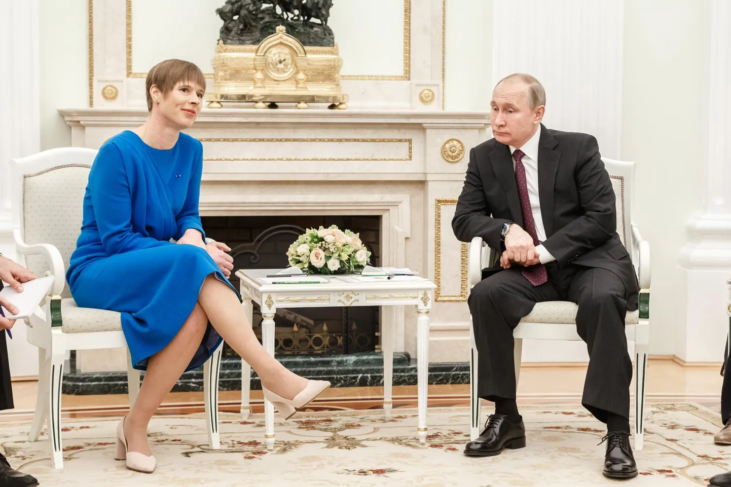 Керсти Кальюлайд и Владимир Путин.