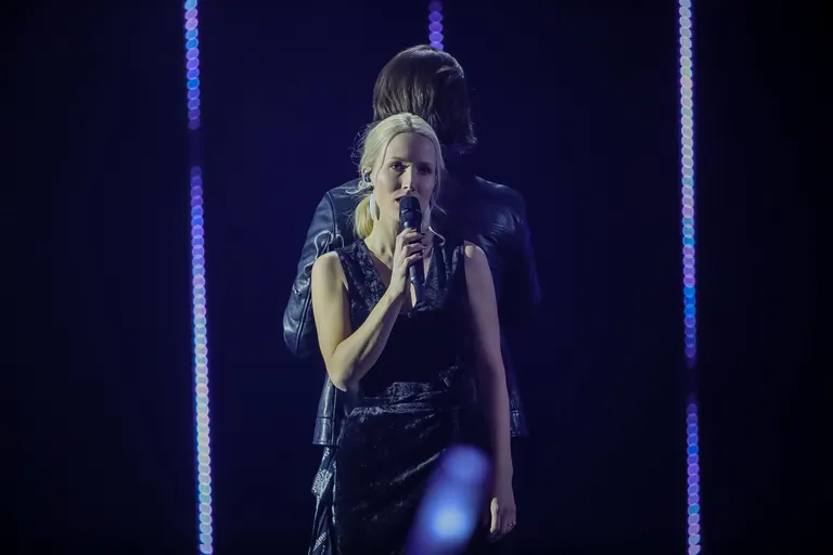 Eesti Laul 2019 esimene poolfinaal. Saara Kadak ja Victor Crone.