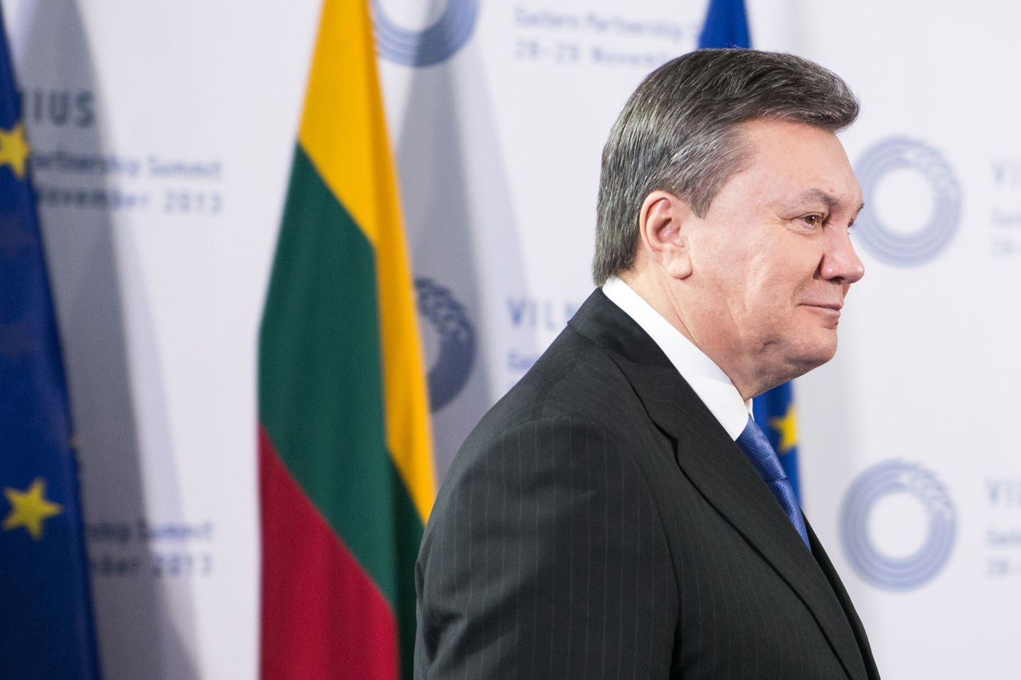 Виктор Янукович на саммите "Восточного партнерства" в Вильнюсе.