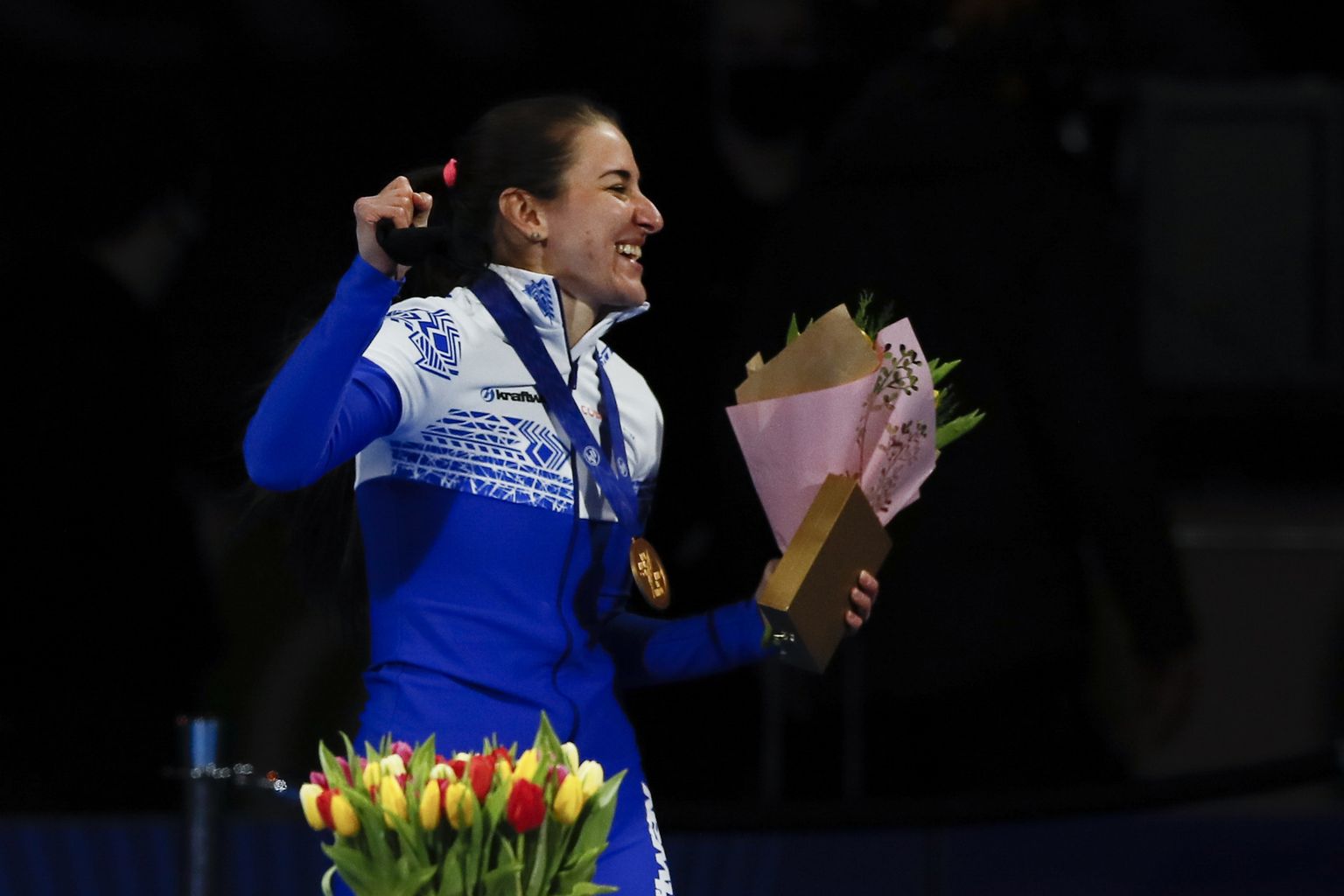 Ангелина Голикова выиграла золотую медаль.