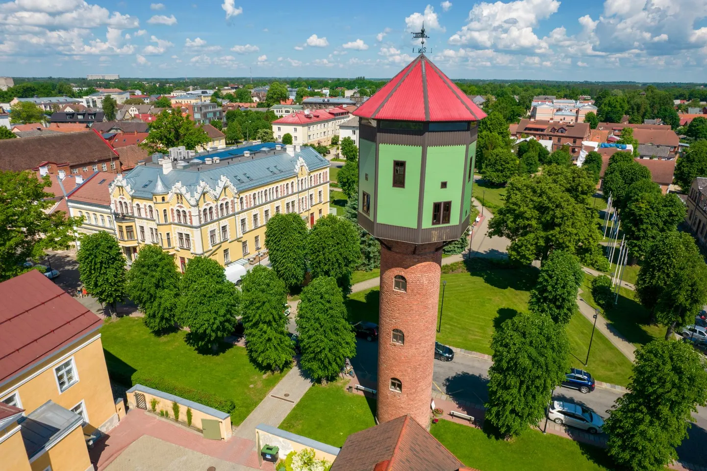 Vaade Viljandi vanalinnale.