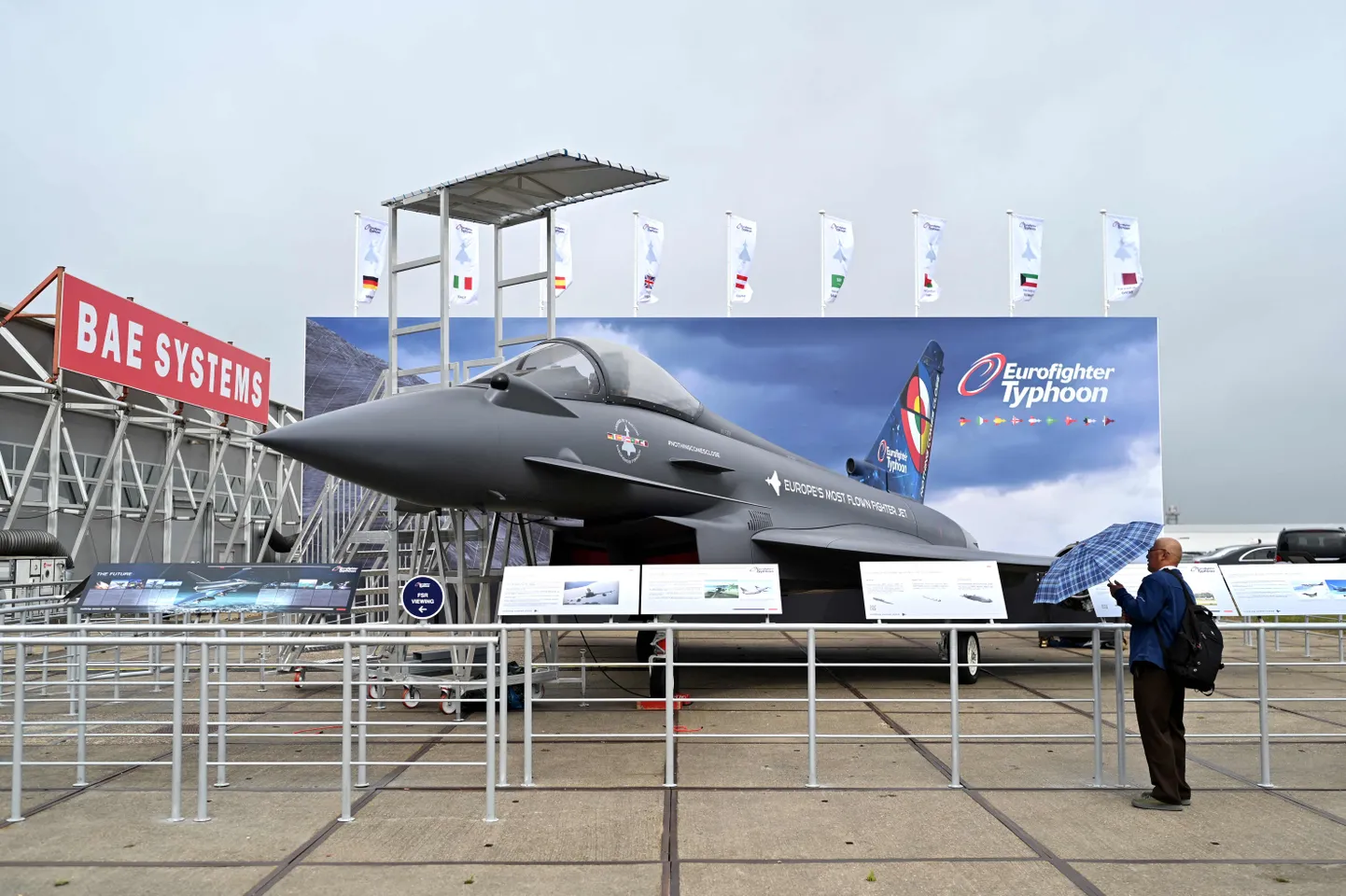Eurofighter Typhoon Farnborough International Airshow 2024, avamispäeval Londoni 22. juulil 2024