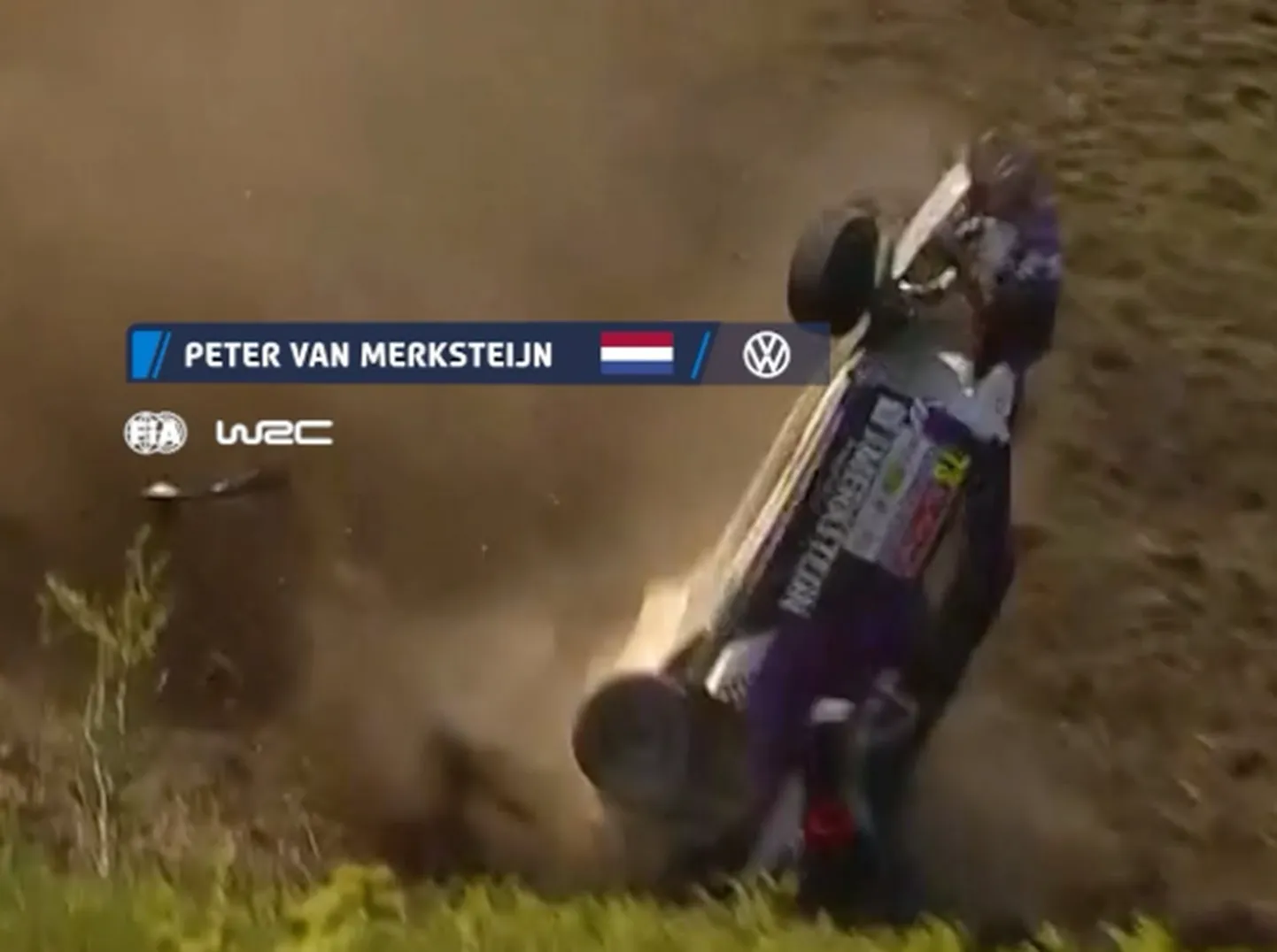 Peter van Merksteijni avarii Portugalis. Kuvatõmmis videost.