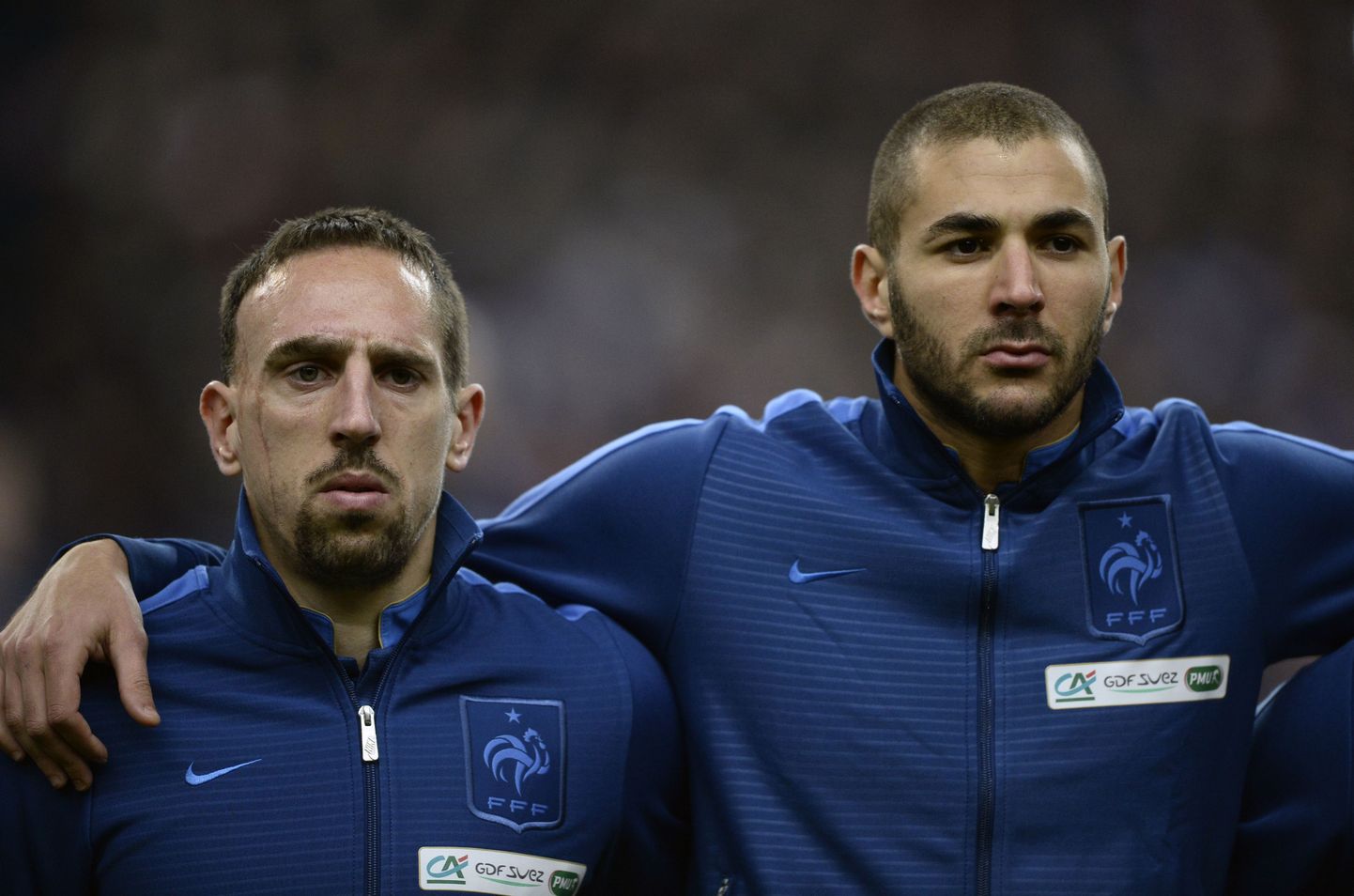 Karim Benzema (paremal) ja Franck Ribery.