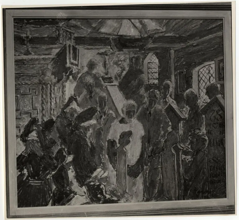 Eerik Haamer. Ruhnu matus. 1945–1946. Õli