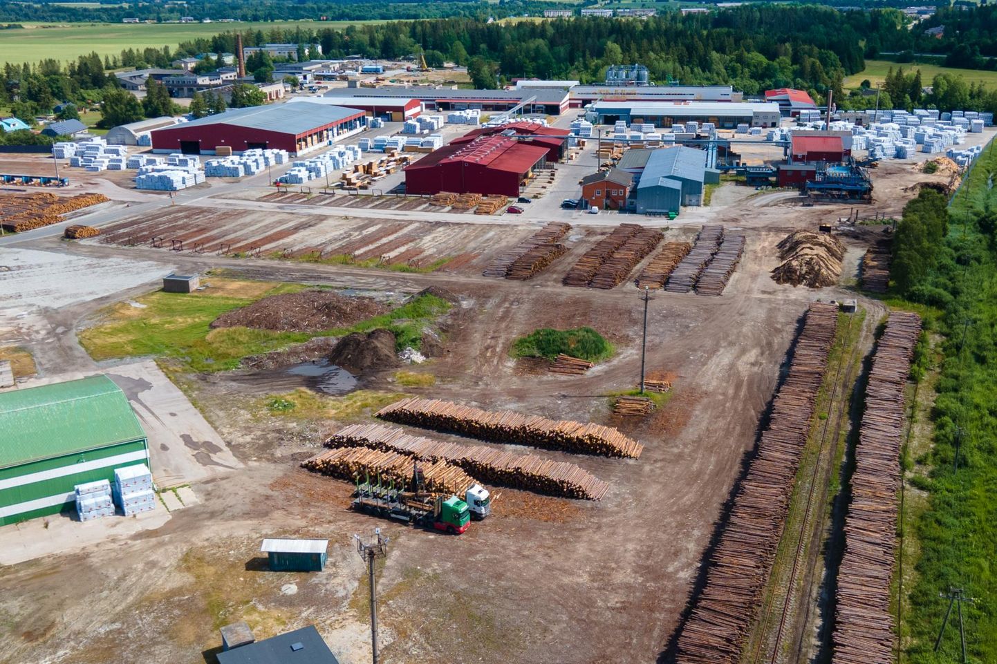 Лесопильный завод Stora Enso в Няпи