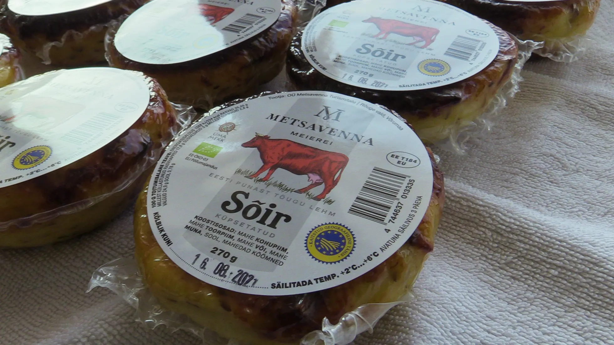 Metsavenna sõiral on peal georgaafilise kaitse tähis.