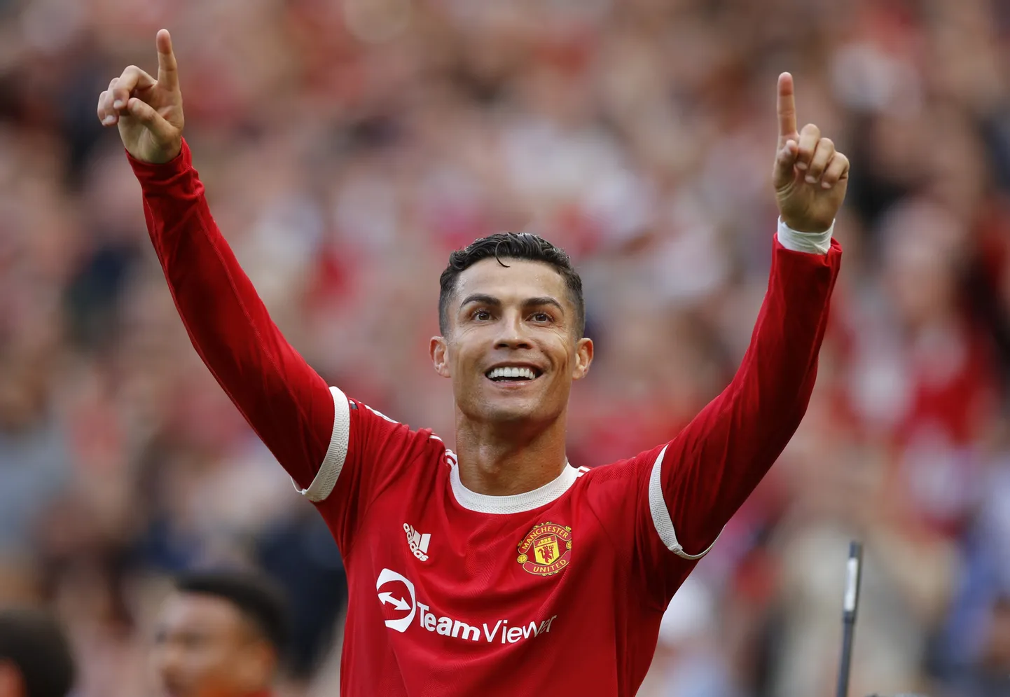 Cristiano Ronaldo tööpäev: üks värav esimesel, teine teisel poolajal.