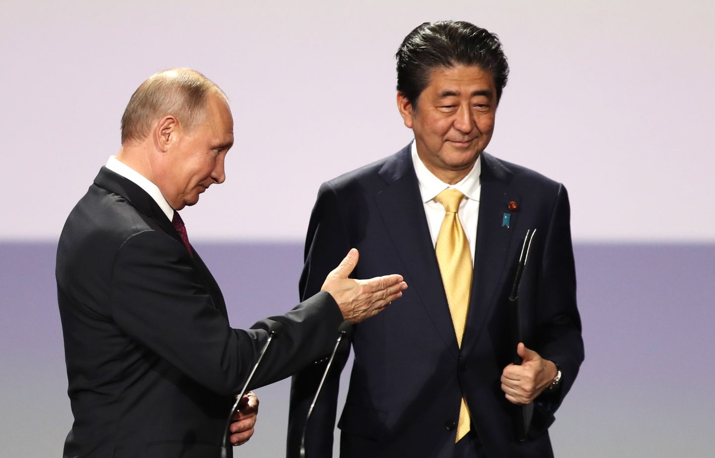 Vene president Vladimir Putin ja Jaapani peaminister Shinzo Abe.