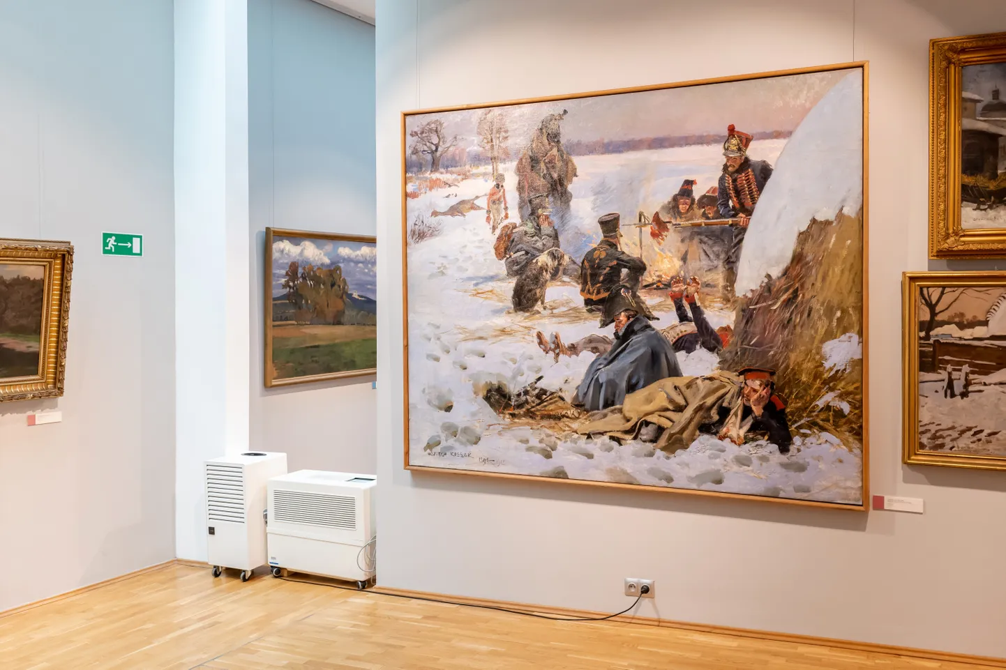 Poolas Opole muuseumis olev maal, millel on kujutatud Prantsuse väejuhi Napoleoni sõdureid 26.-29. novembril 1812 tänapäeva Valgevenes Berezina jõe ääres toimunud lahingus, mille Moskvast taganenud prantslased kaotasid. Venemaa karm talv sai paljudele Prantsuse armee sõduritele saatuslikuks.