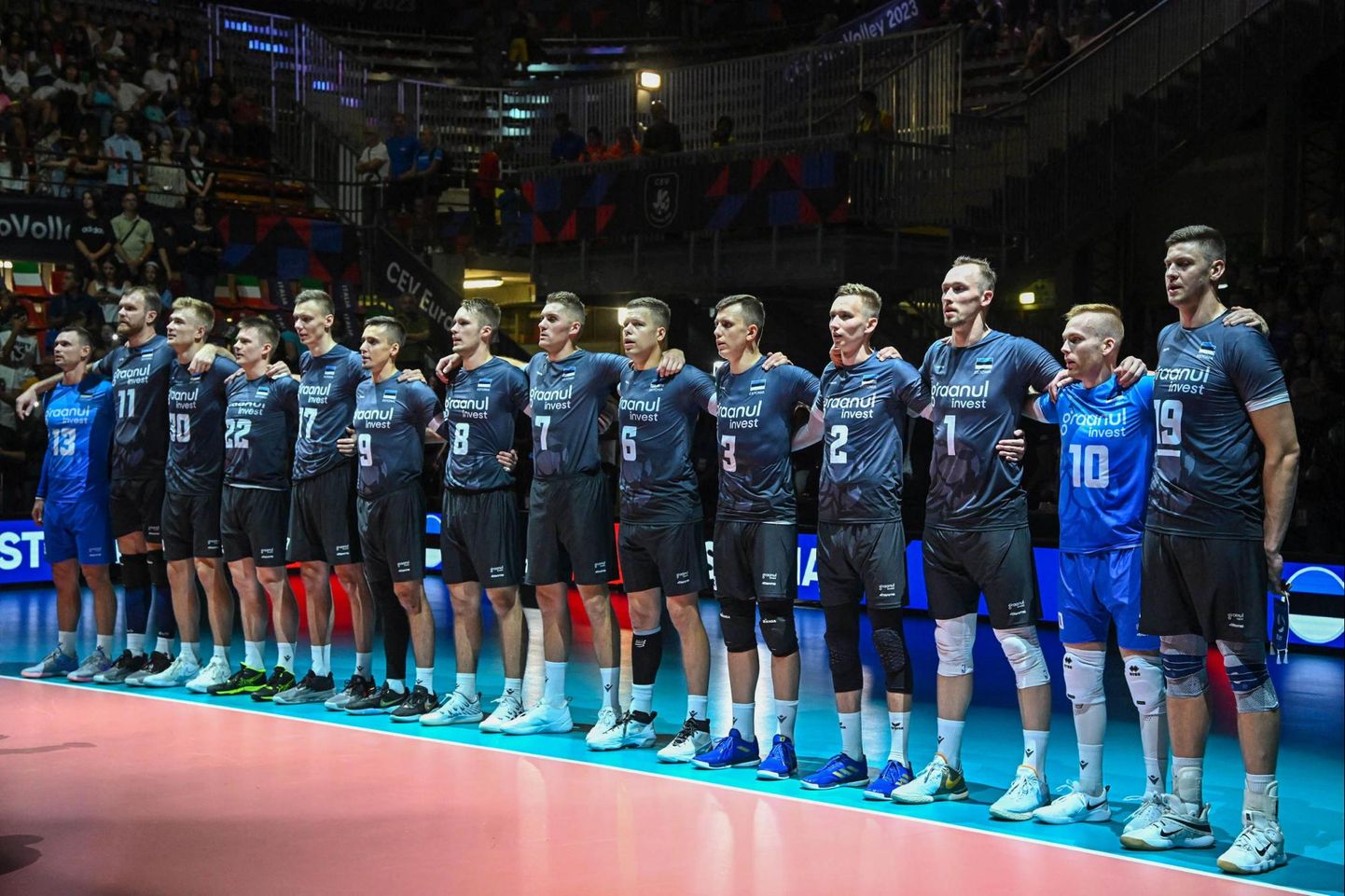Eesti meeste võrkpallikoondis lõpetas 2023. aasta EMi 20. kohaga.