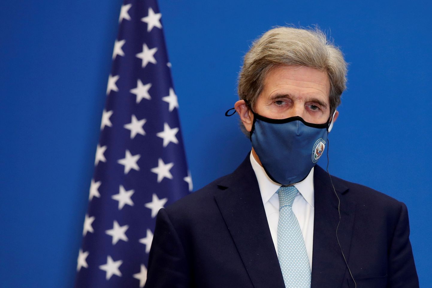 USA valitsuse esindaja kliimaküsimustes John Kerry Prantsusmaal 10. märts 2021.