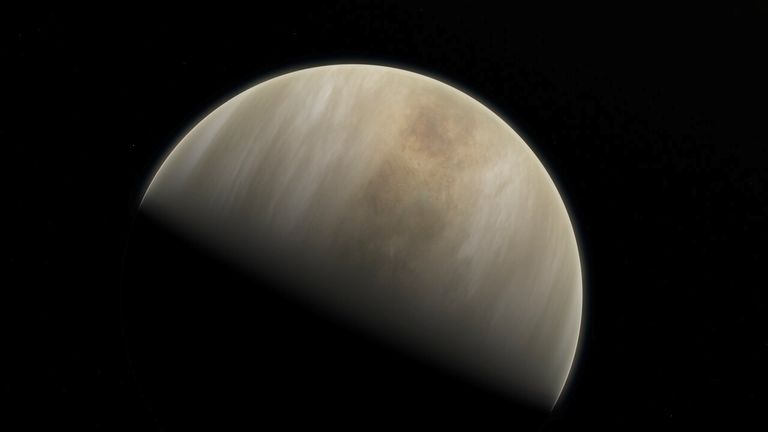 NASA kunstniku joonistus Veenusest, mille atmosfäärist leiti elule viitavat gaasi fosfiini