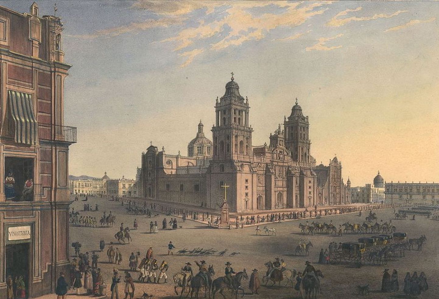 Mehhikos Mexicos asuv Plaza Mayor, kuhu hispaanlasest sõdur Gil Pérez väidetavalt sattus