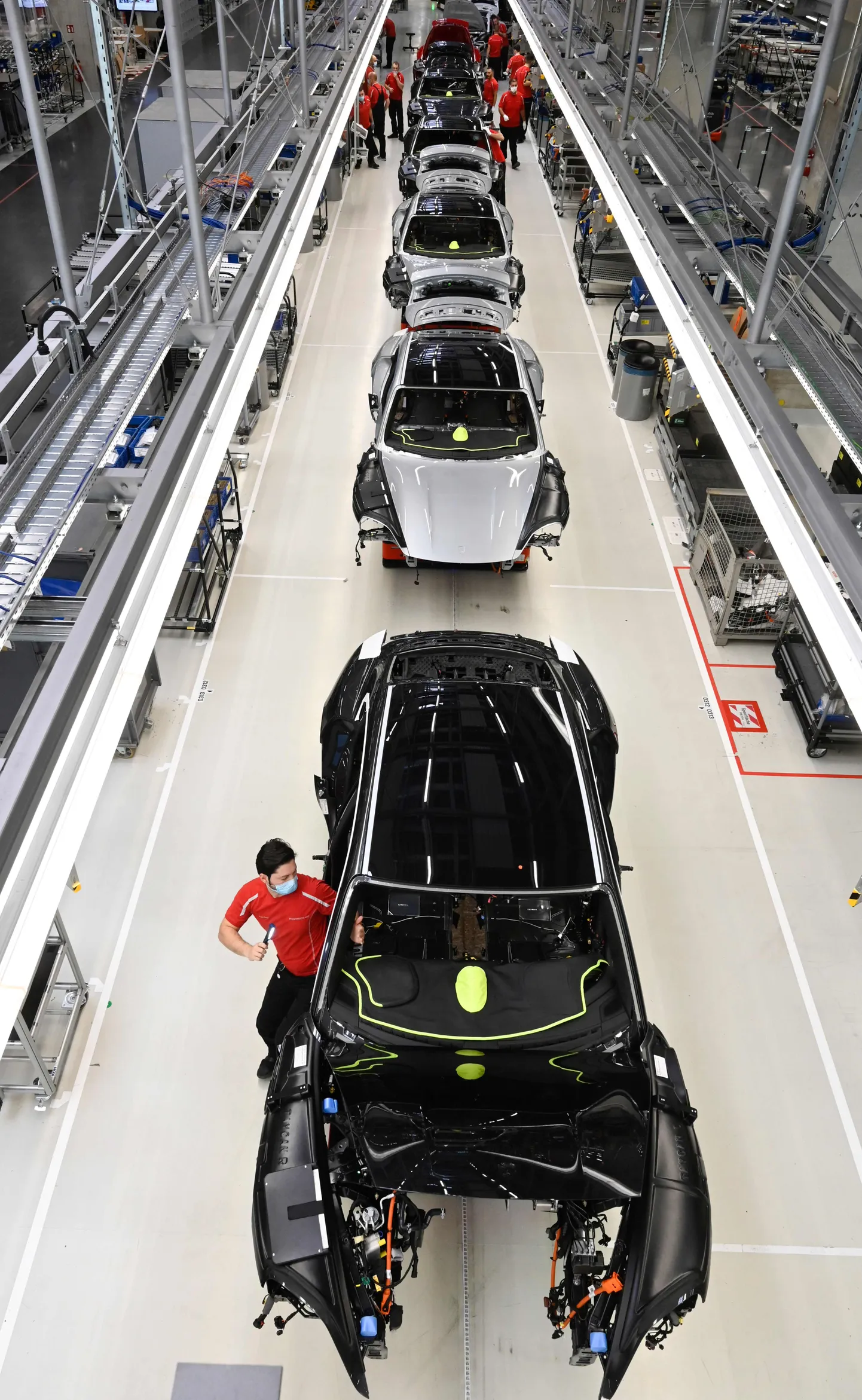 Porsche tehas Stuttgartis Lõuna-Saksamaal