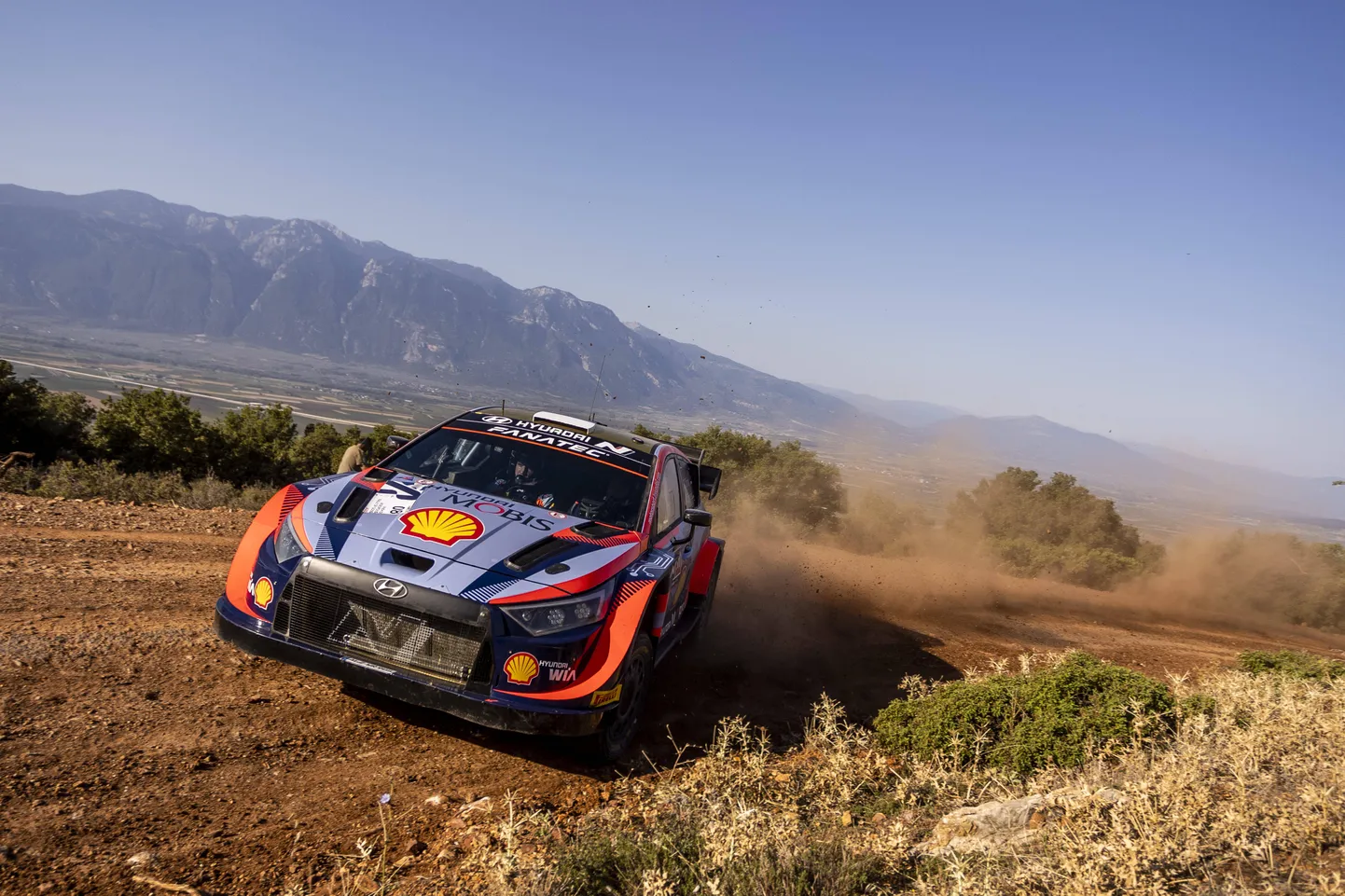 Ott Tänak ja Martin Järveoja 2022. aasta Kreeka rallil.