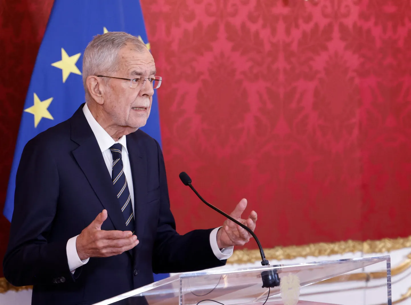 Austria president Alexander Van der Bellen 9. oktoobril Viinis.