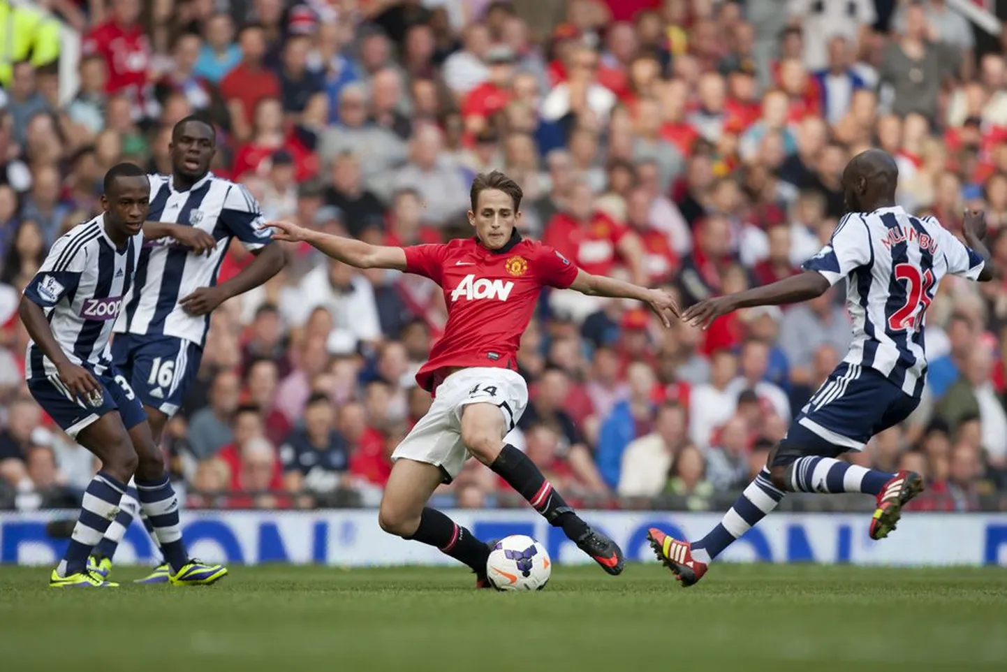 Adnan Januzaj (keskel) karjäär ManUs on alanud paljulubavalt. Siiski on päevakorral küsimused, mis saab noormehest edasi nii rahvuskoondise kui ka klubi tasandil.