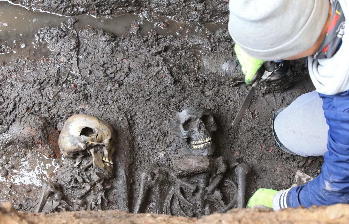Supilinnas Oa tänava rekonstrueerimise käigus leiti eelmise aasta varakevadel Põhjasõja-aegsed matused.