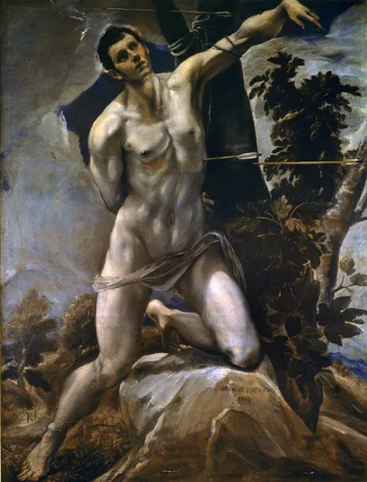 Alternatiivne El Greco «Püha Sebastian» (1577-78).