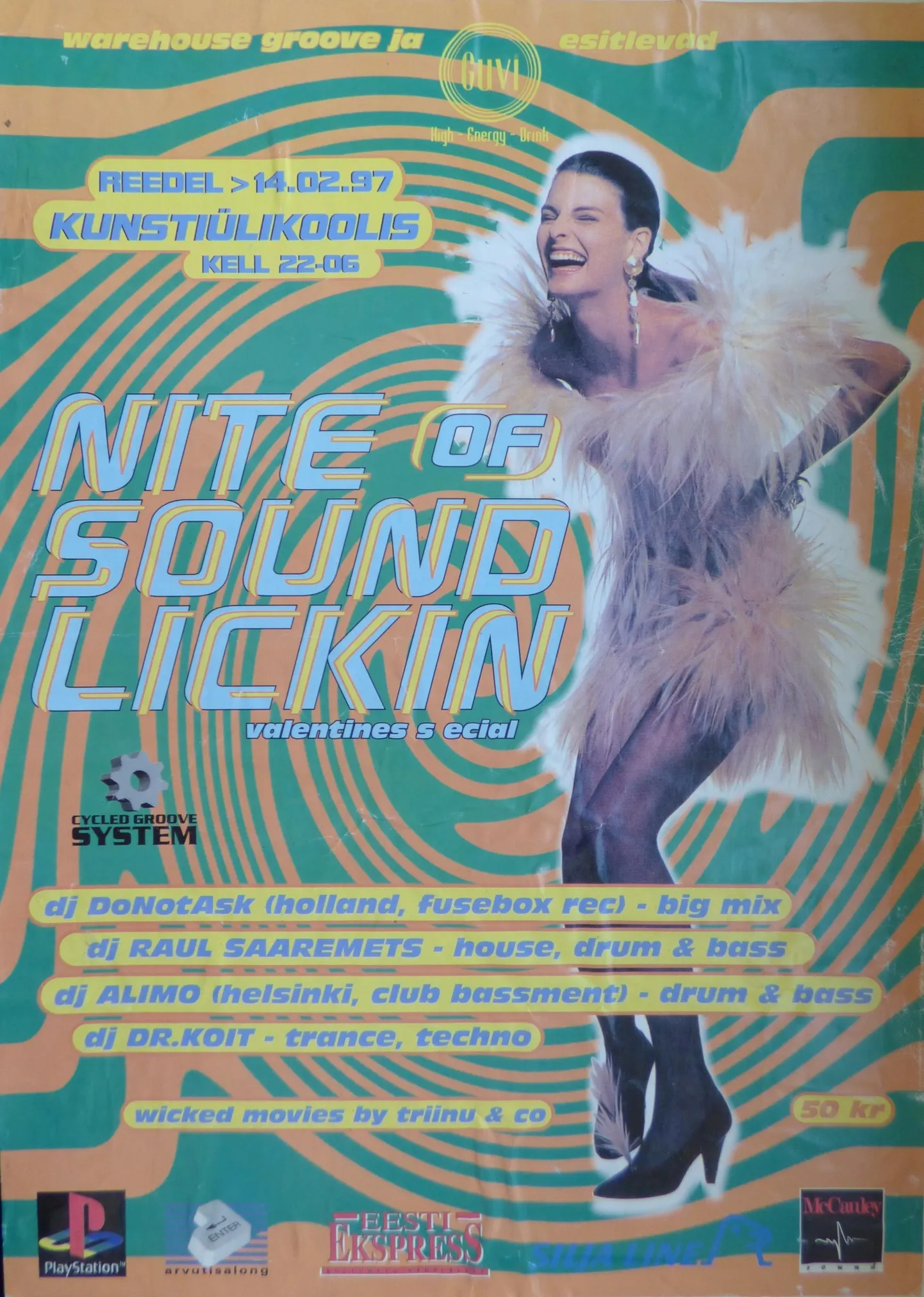 Nite of Sound Lickin. Plakat.