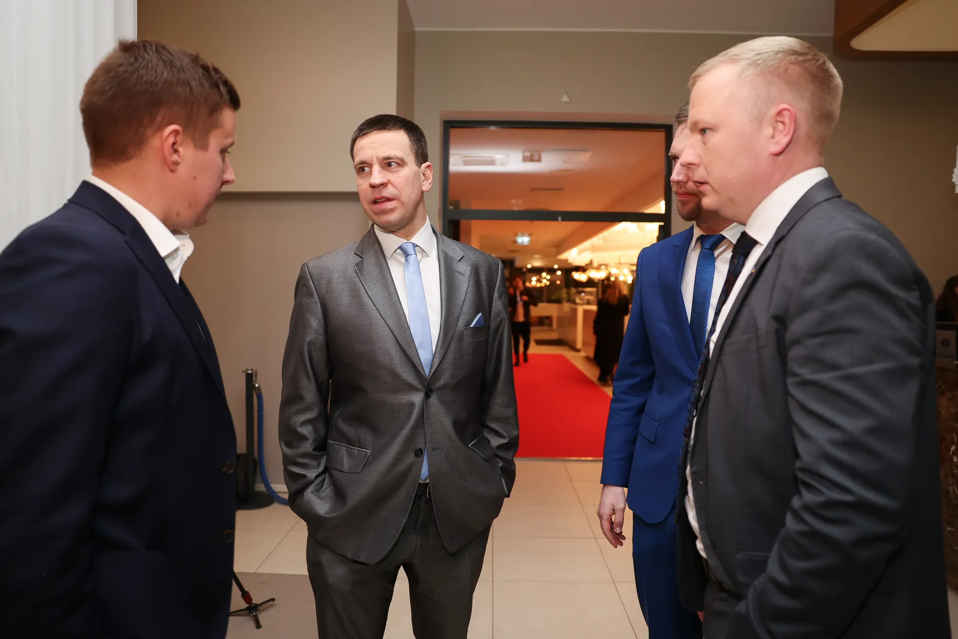 Jüri Ratas Reformierakonna delegatsiooniga.