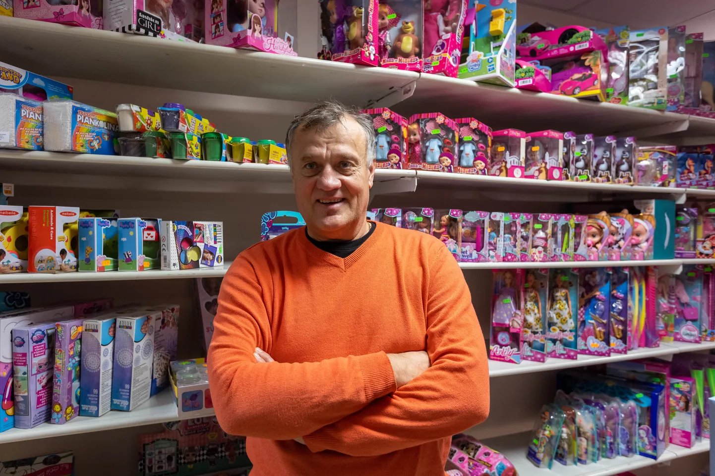 Kaupluse Pöialpoiss omanik Aivar Ausin.