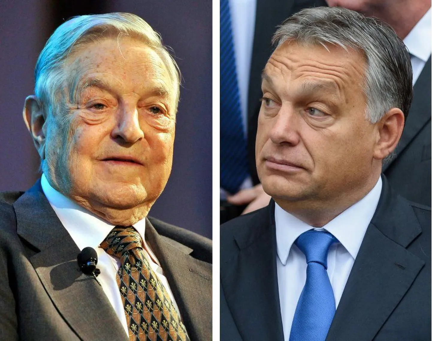 George Soros ja Viktor Orbán.