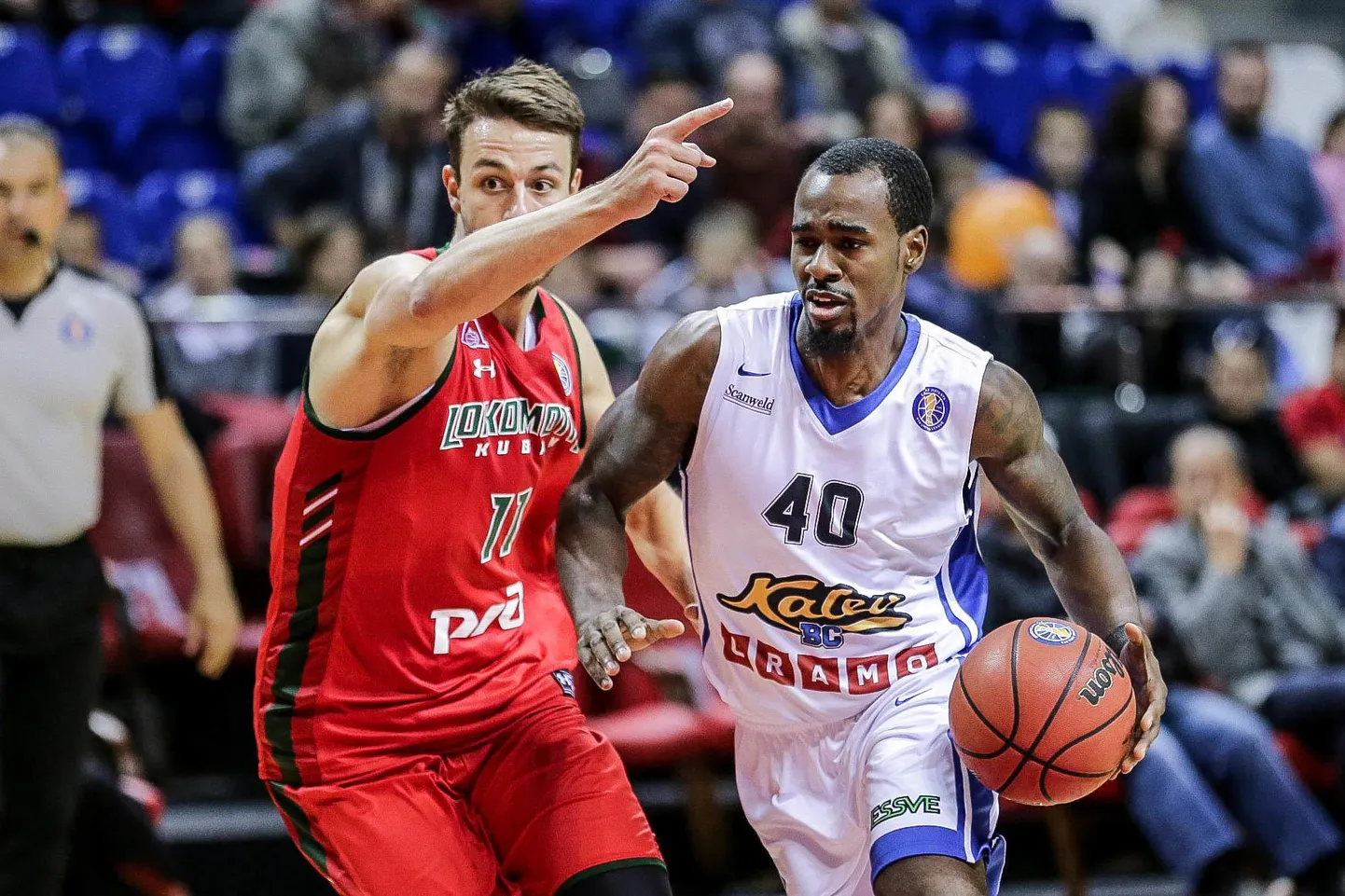 Liidrirolli enda kanda võtnud Chavaughn Lewis vedas Kalevi võõrsil raske, aga seda magusama võiduni. FOTO: VTB League