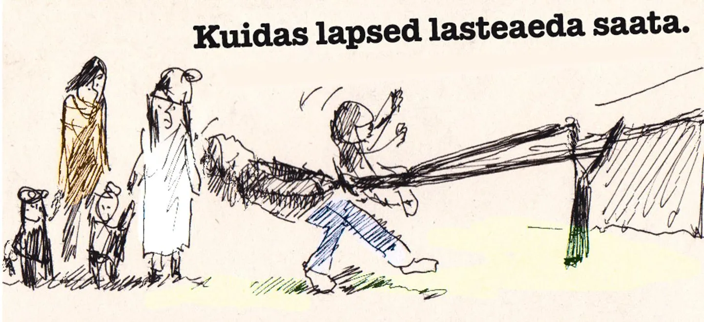Kuidas lapsed lasteaeda saata.