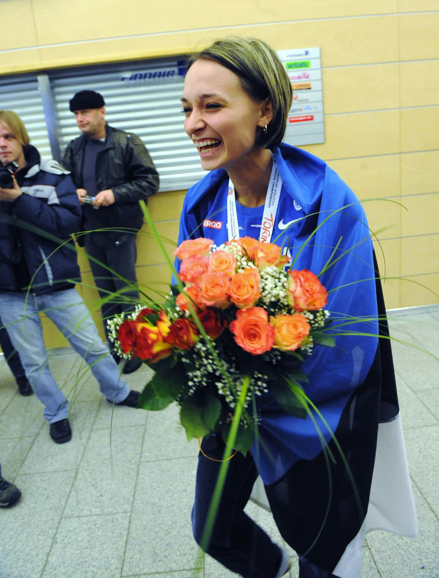 Ksenija Balta Tallinna lennujaamas.