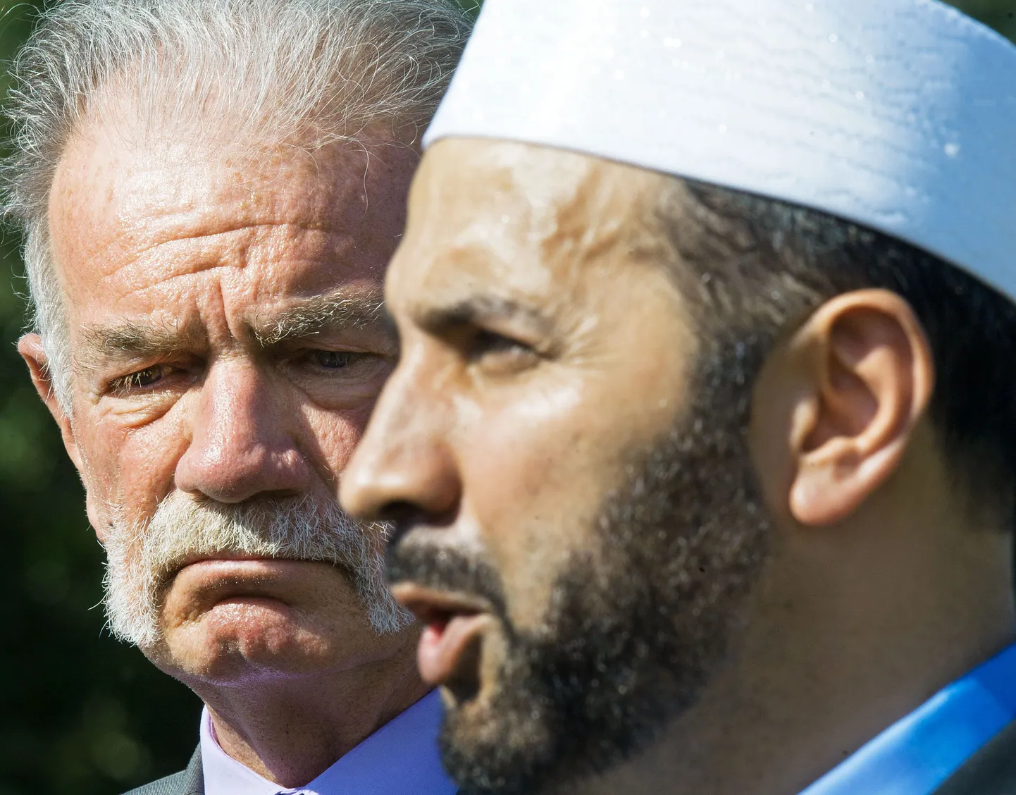 Koraanipõletamisega ähvardav pastor Terry Jones (vasakul) ja imaam Muhammad Musri.