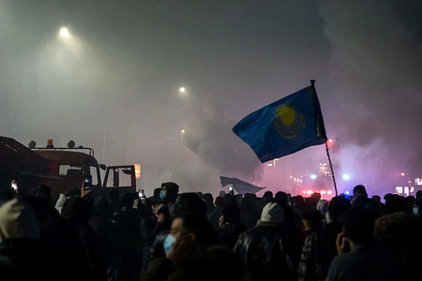 Meeleavaldused Kasahstanis Almatõs.