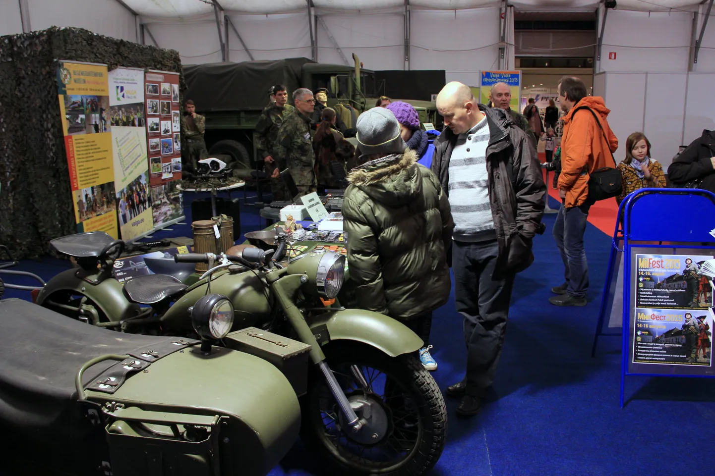 Valga militaarmuuseumi väljapanek 2015. aasta Motoexotikal.